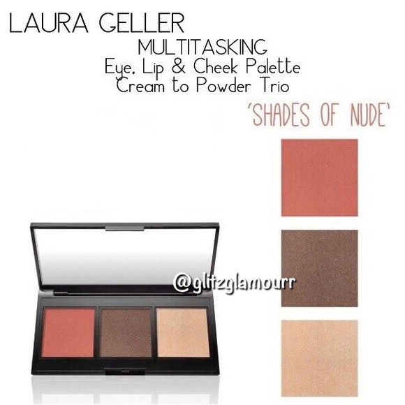 Laura Geller Multitasking Eye, Lip, Cheek Palette Cream to Powder Trio - Picture 3 of 4